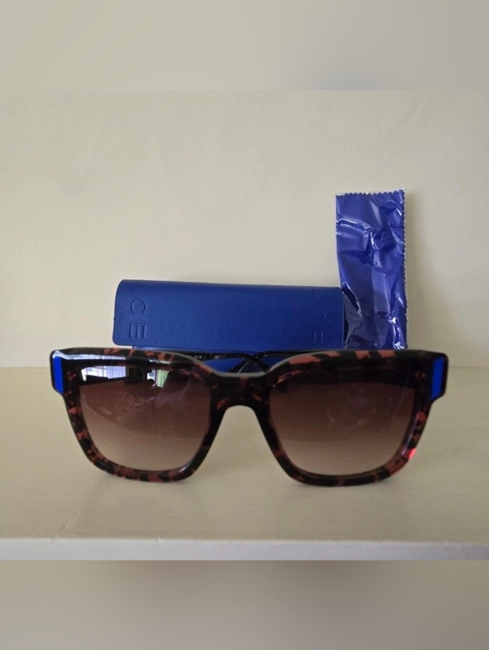 FACE A FACE Verso 2 0107 Cassis Tortoise Womens Sunglasses 55-19-141